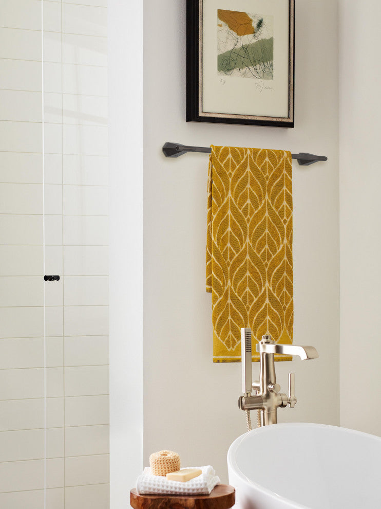 Amerock St. Vincent Contemporary Towel Bar, Oil Rubbed Bronze, 24" Center-to-Cen