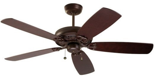 Crown Select 54" Fan, Venetian Bronze, Dark Mahogany Blades