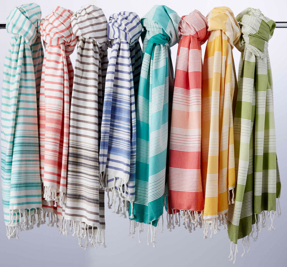 Yellow Stripe Fouta Towel