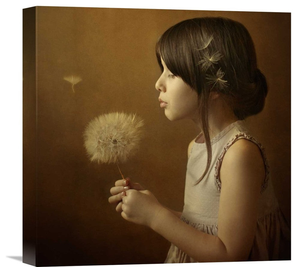 "A Dandelion Poem" Stretched Canvas Giclee by Svetlana Bekyarova, 16"x16"