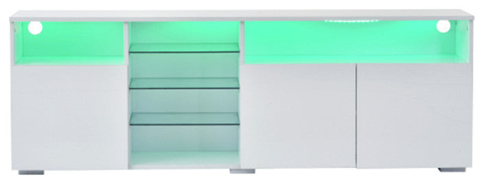 Universal Entertainment Center white modern TV stand