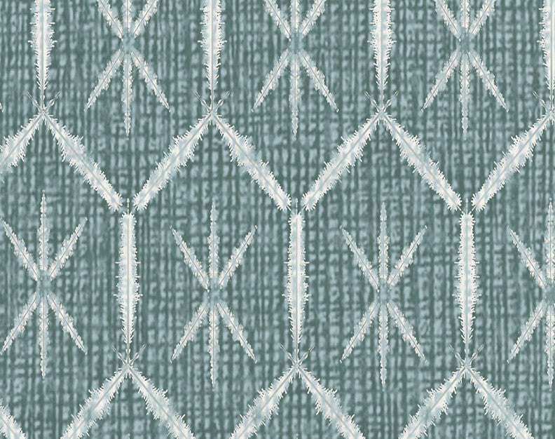 Button Up, Geometric Print Hand Towel, Green, 18 x 30"
