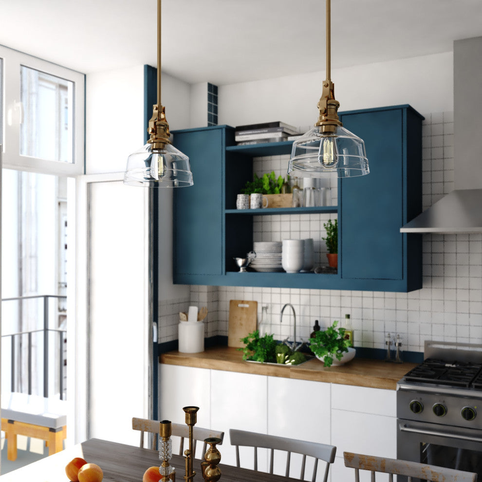 Vaxcel Lighting P0429 Beloit 9"W Mini Pendant - Brushed Gold