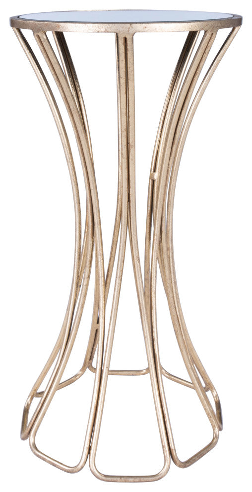 Butler Faruh Metal and Mirror End Table