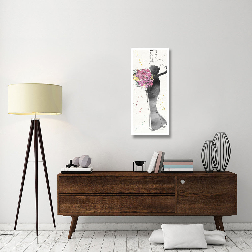 "Floral Fashion III" Digital Paper Print by Anne Tavoletti, 18"x42"