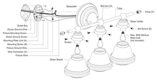 Vaxcel Lighting W0453 Huntley 3 Light 24"W Vanity Light - Natural Brass