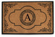 Hand Crafted Abrilina 36"x72" Coir Double Doormat Monogrammed, A