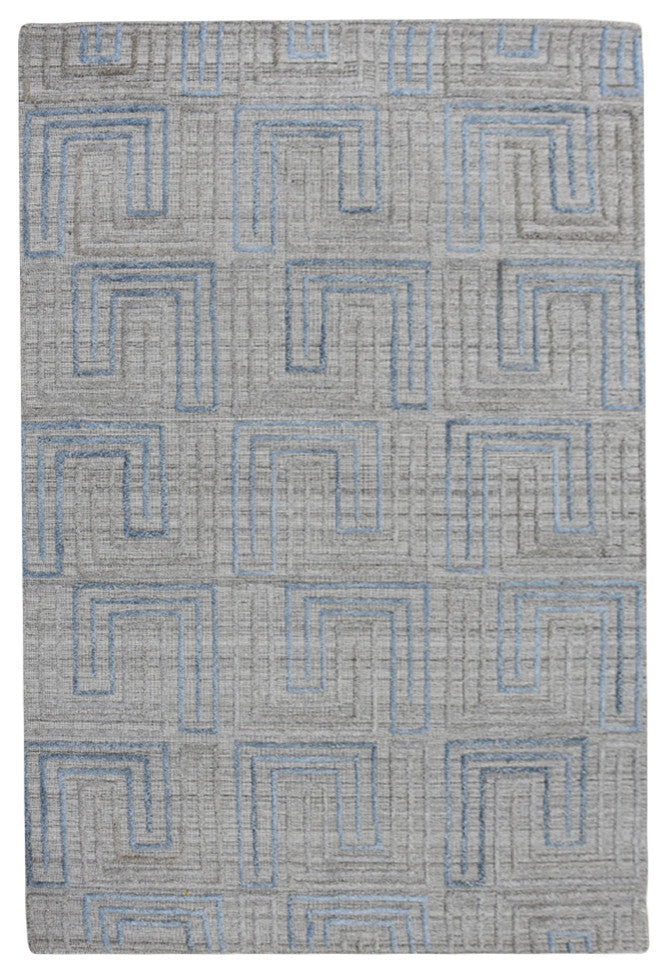 HAND WOVEN FLAT WEAVE KILIM POLYESTER RUGS -Rectangle,Ivory Multicolor,Geometric, [Rectangle] 6'x9'