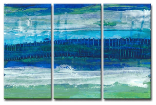 Max+E 'Deeper Ocean Layers' 3 Piece Canvas Art Set