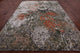 Hand-Knotted Wool and Silk Abstract Rug 8' 11" X 11' 8" Q7078