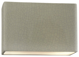 Ambiance Large ADA Rectangle Wall, Outdoor Closed Top, 12", Celadon Green