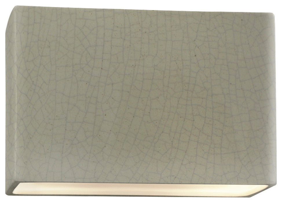 Ambiance Large ADA Rectangle Wall, Outdoor Closed Top, 12", Celadon Green