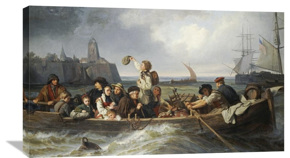 "Emigration To America" Artwork, 36" x 20"