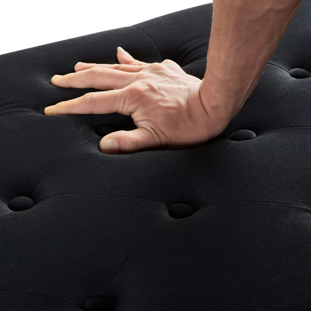 Gewnee Upholstered Tufted Button Storage Bench