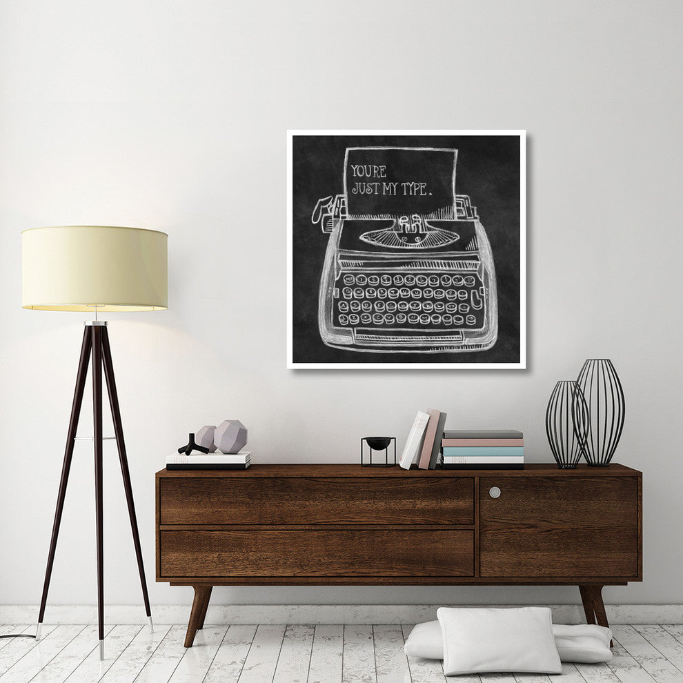 "You're My Type Chalk" Digital Paper Print by Mary Urban, 42"x42"