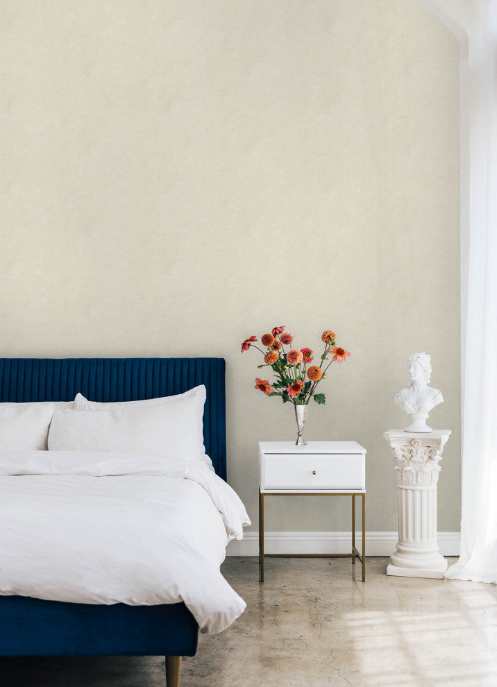 Mr. Kate Daphne Cream Limewash Peel and Stick Wallpaper