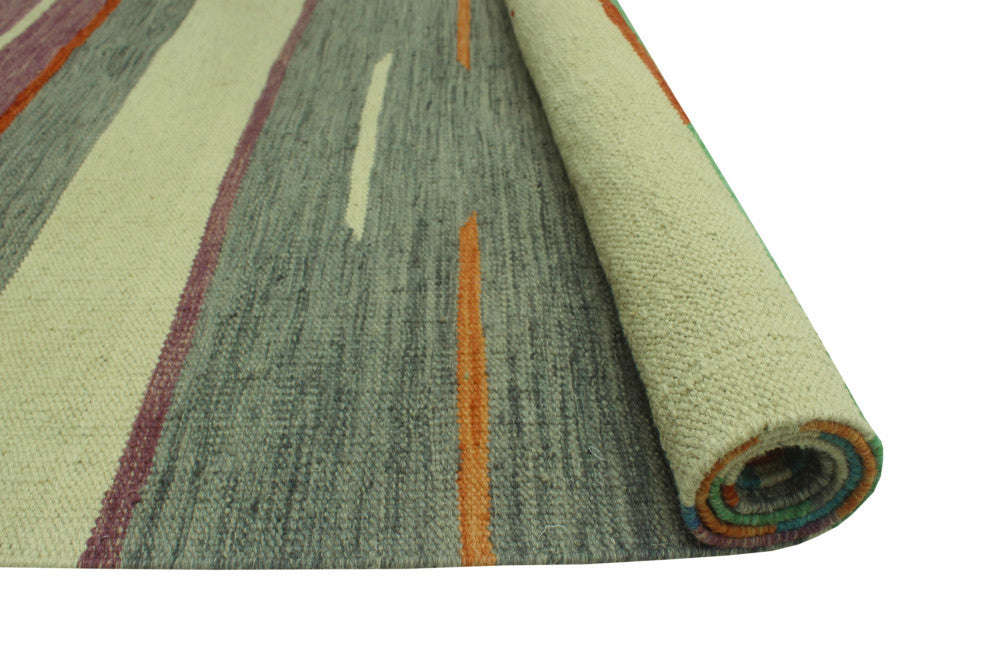 Winchester Kilim CaLa Blue/Burgundy Rug, 8'3x11'7