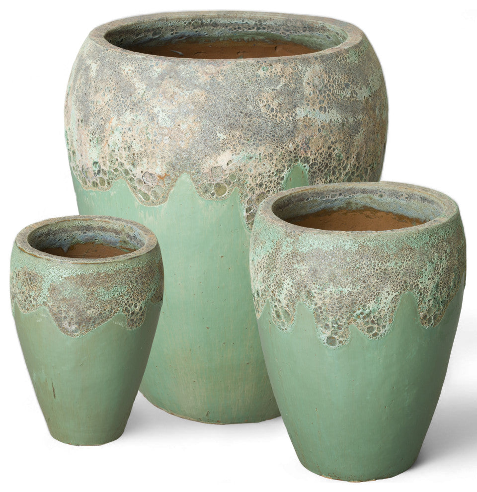 Round Pot Large Reef/Spa Blue 24X29"H