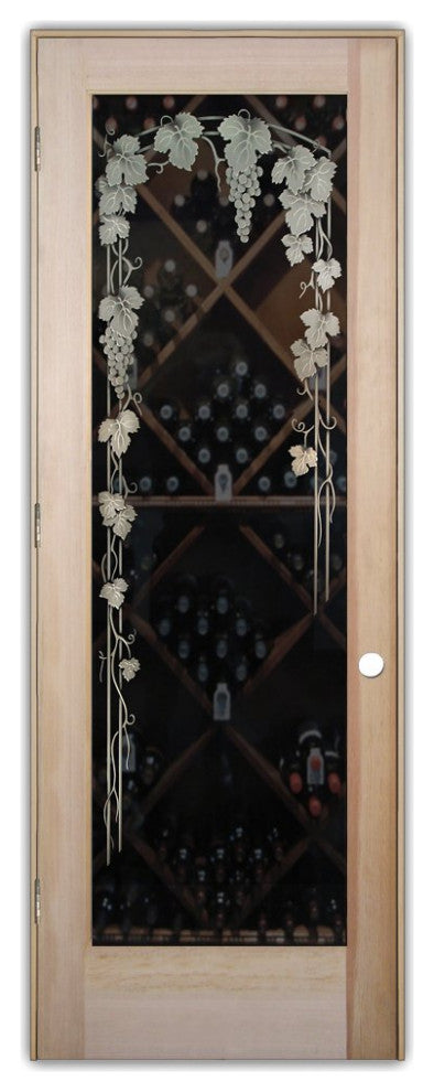 Wine Door - Vineyard Grapes Trellis - Douglas Fir (stain grade) - 32" x 96"...