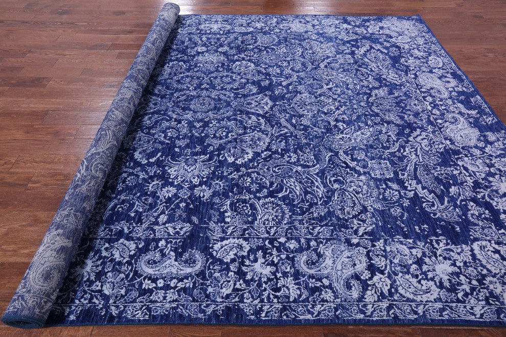 8' 10" X 12' 3" Persian Handmade Wool & Silk Rug - Q13687