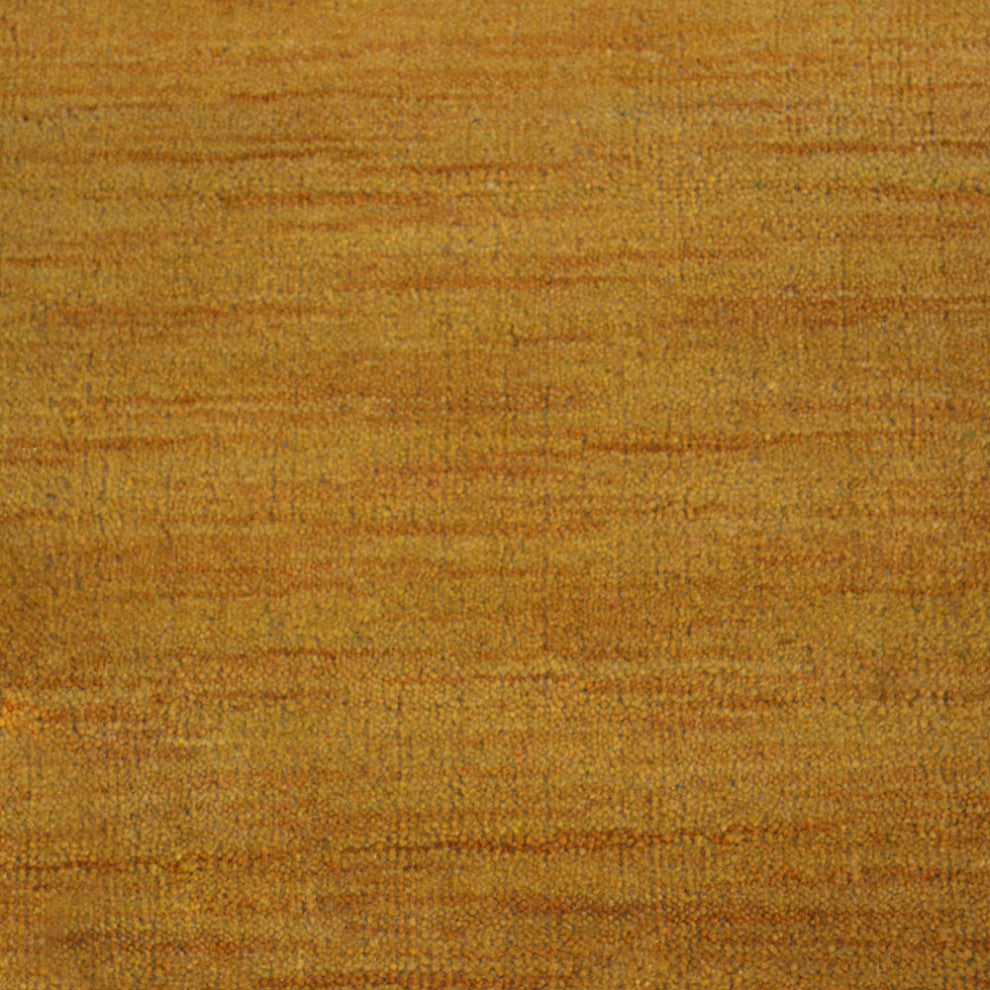 HAND KNOTTED LOOM WOOL ECO-FRIENDLY AREA RUGS - Runner, Gold, Contemporary