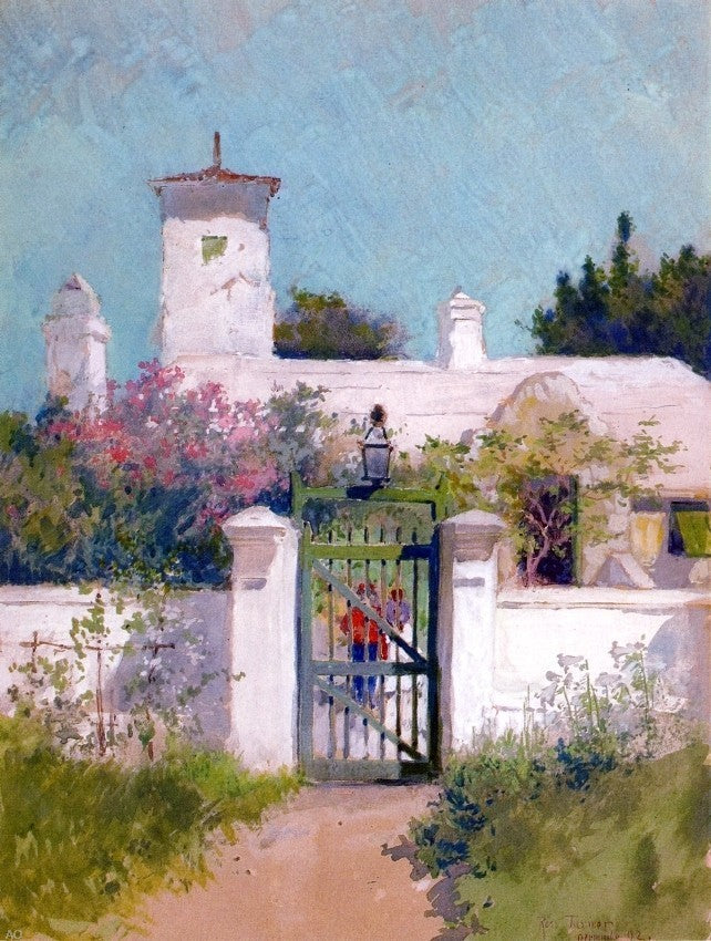 Ross Turner The Green Gate- Bermuda, 21"x28" Wall Decal