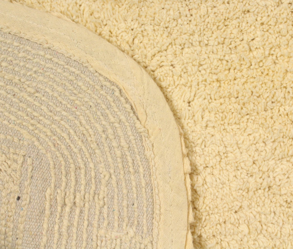 Radiant Collection Bath Rug Set, Machine Wash, 21x54" Runner, Yellow
