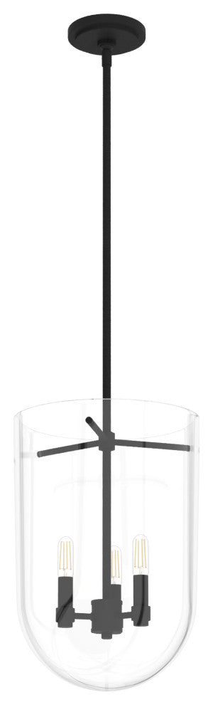 Hunter Sacha Natural Iron 3 Light Pendant Ceiling Light