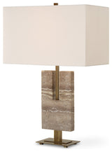 Uttermost 30402 Turning Point 26" Tall Buffet Table Lamp - Travertine