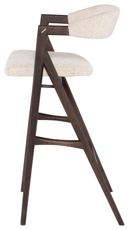 Anita Shell Fabric Bar Stool