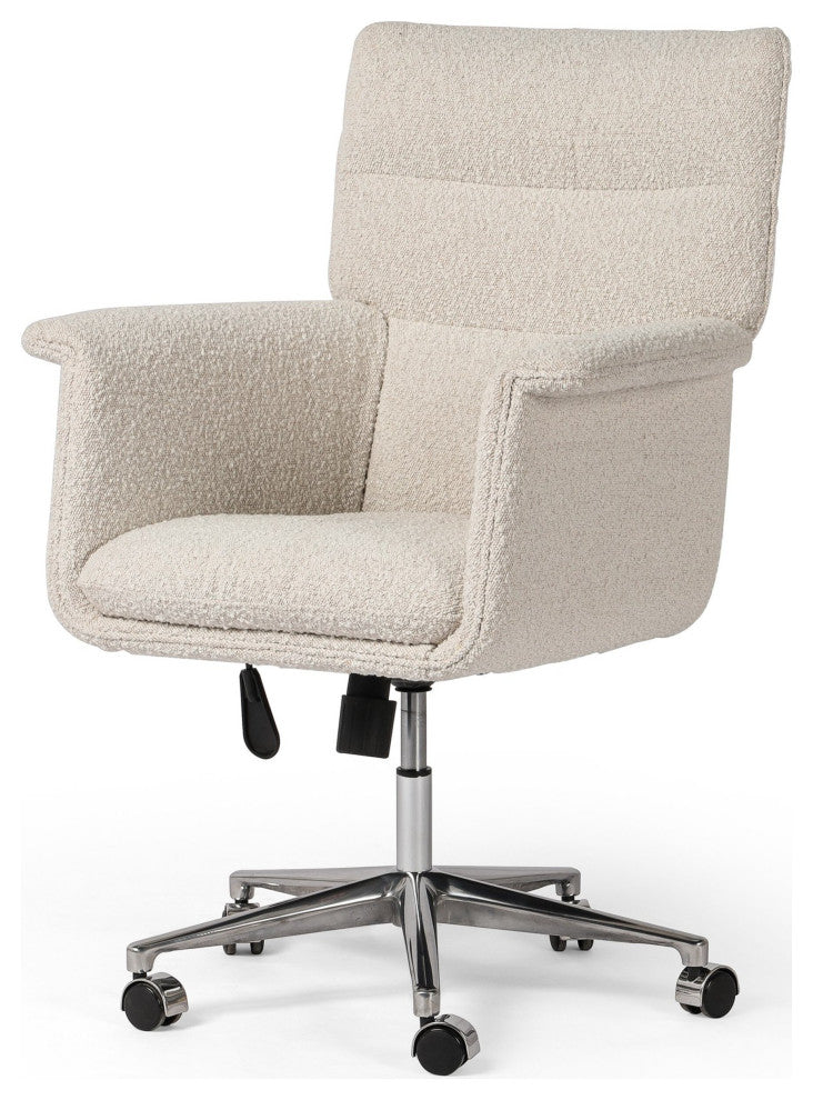 Humphrey Desk Chair Knoll Natural, Polished Aluminum