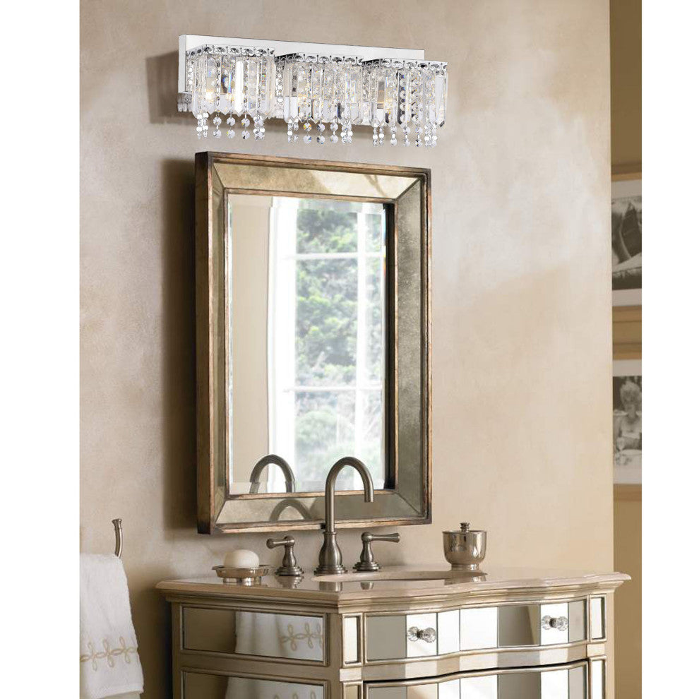 Camille 3-Light Crystal Strand Wall Sconce