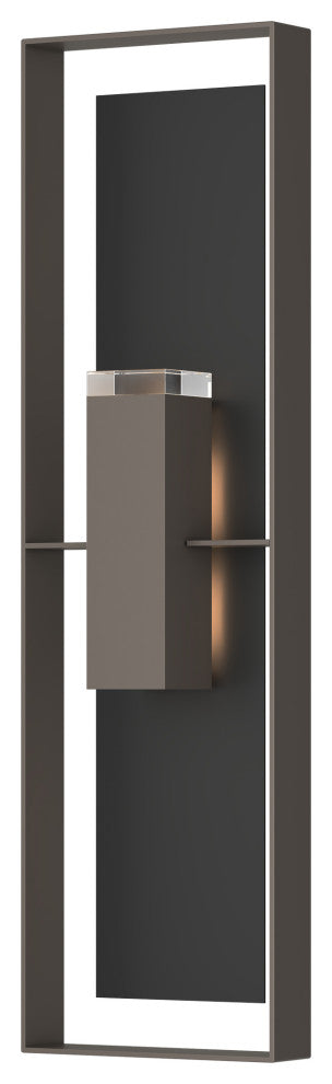 Shadow Box Extra Tall Sconce, Coastal Dark Smoke/Coastal Black