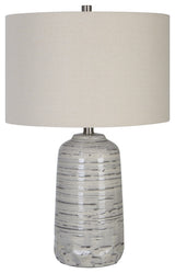 Uttermost Cyclone Ivory Table Lamp