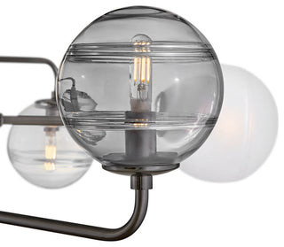 Fredrick Ramond Oberon Large Adjustable Single Tier Chandelier, Black Oxide