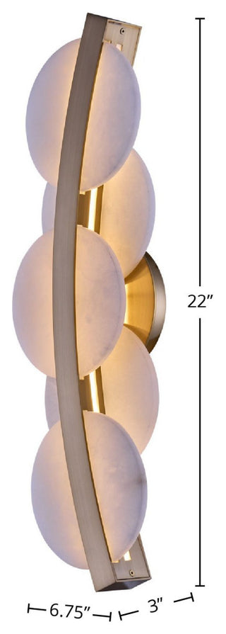 Meridian 22In Wall Sconce, Brass