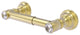 Carolina Crystal 2 Post Toilet Tissue Holder, Satin Brass