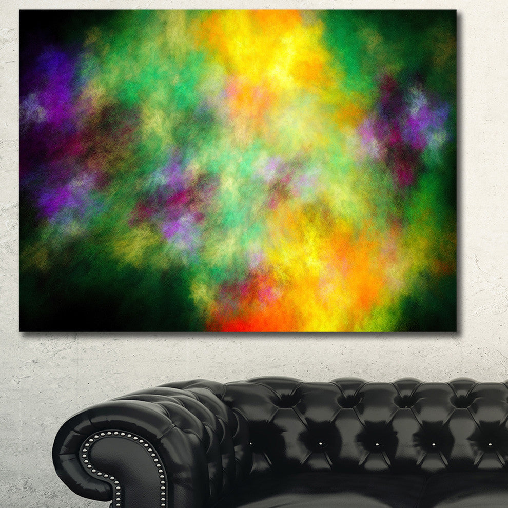 Colorful Sky with Blur Stars, Abstract Canvas Art Print, 40x30