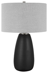 Uttermost Twilight Satin Black Table Lamp