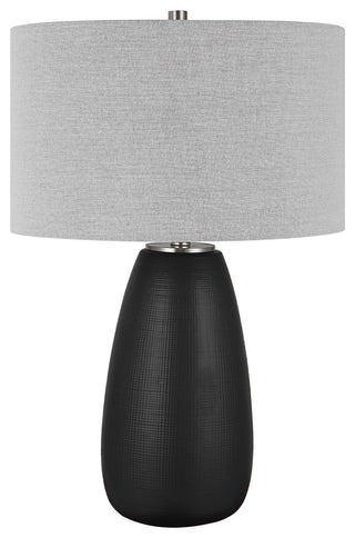 Uttermost Twilight Satin Black Table Lamp