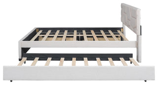 Gewnee Queen Size Upholstered Platform Bed in