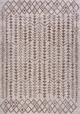 Tokay Bohemian Geometric Indoor/Outdoor Area Rug, Beige/Brown, 3' x 5'