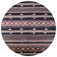 Ahgly Company Indoor Round Mid-Century Modern Area Rugs, 4' Round