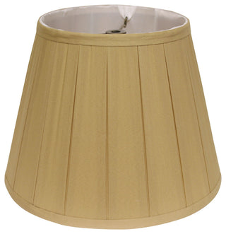 14" Primrose Slanted Crimped Box Shantung Lampshade