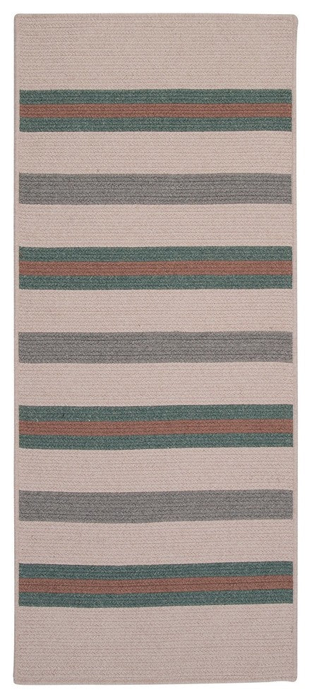Colonial Mills Allure AL09 Juniper Stripes Area Rug, 10' Square