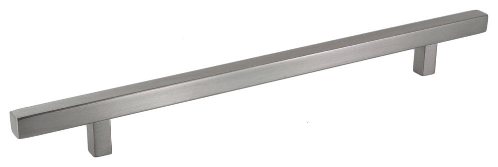 Celeste Pi Square Bar Pull Cabinet Handle Brushed Nickel Stainless, 8.5"x12"