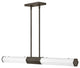 Hinkley 40" Facet Medium Integrated LED Linear Chandelier - Black Oxide