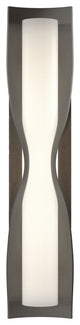 Dune Large Sconce, Dark Smoke Finish, Opal Glass