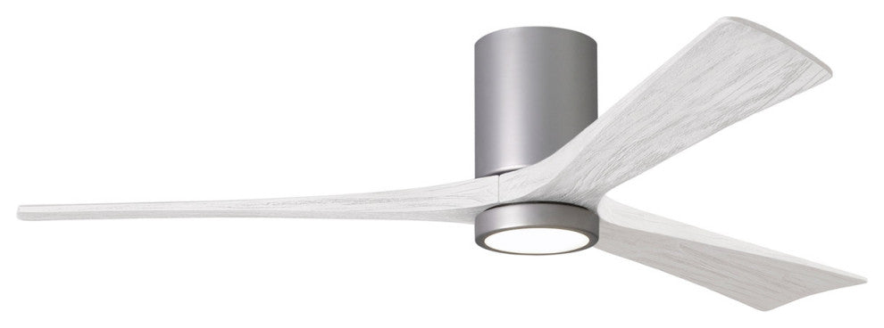 Matthews Fan Irene-3HLK With Lighting Kit, Brushed Nickel, 60", Matte White