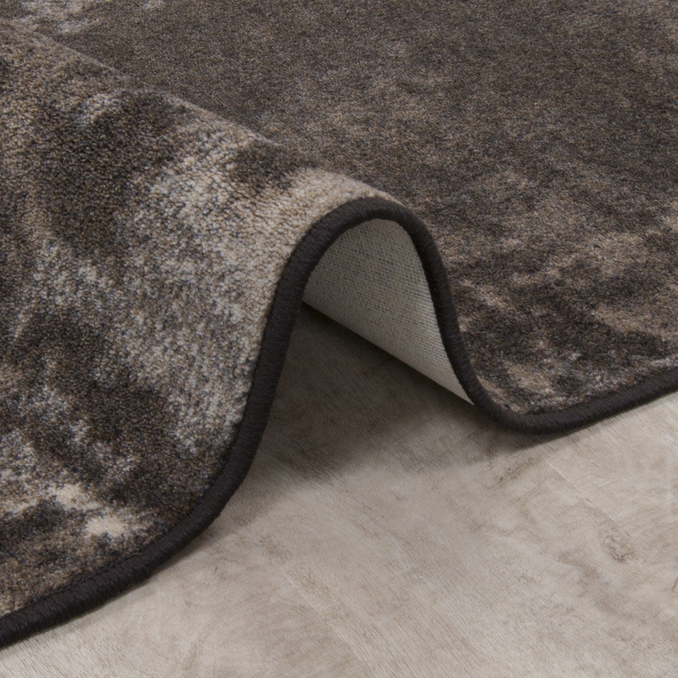 A La Mode 5'4" X 7'8" Area Rug, Color Chocolate
